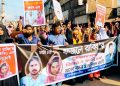 সাভারে কলেজ শিক্ষার্থী ফজলে রাব্বি হত্যার জড়িতদের ফাঁসির দাবিতে উত্তাল হয়ে উঠেছে সাভারের জনপদ